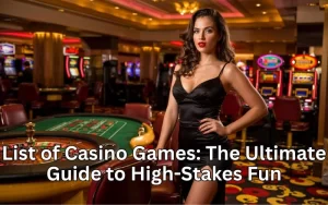 list of casino games